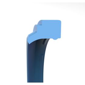 Raschietto Per Sudore Per Cavalli In Plastica E Gomma - S-HA-1101, Colore Blu - 3