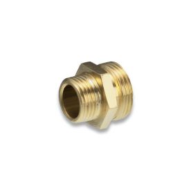 06503002 Brass double nipple with external thread