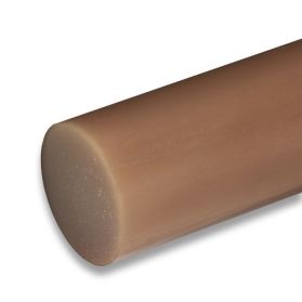 01251516 PUR D15 Rundstab braun, 92 ±5 Shore A, 10 - 70 mm