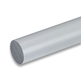 01211516 PVC-U round bar grey, 45 - 150 mm