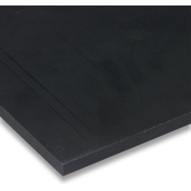 01221010 PE-HD Platte schwarz, 1 - 30 mm