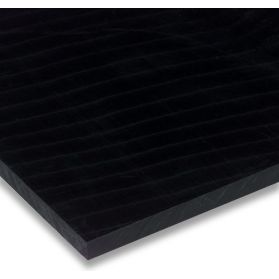 02321011 POM-C plate black, 2 mm