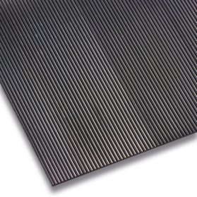 10129901 AUMA Rubber mat NR/SBR without insert sharply ribbed black