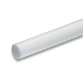01101552 Premium Grade PTFE geschliffen h9 Rundstab natur (weiss)